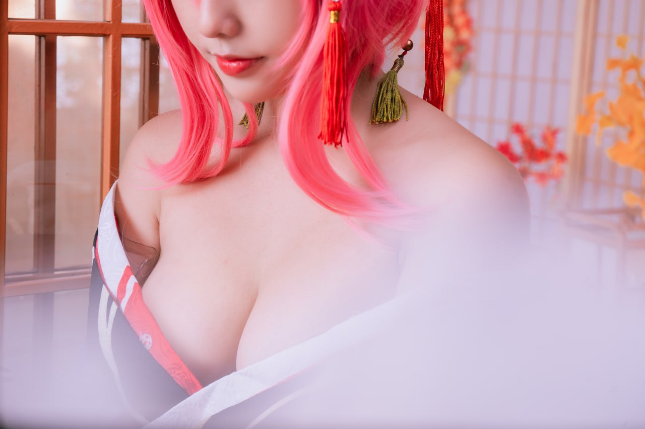#Messie Huang   原神 八重神子 标签🏷 #巨乳 #美腿 #写真 - 写真摄影作品第24张照片，photo 47167