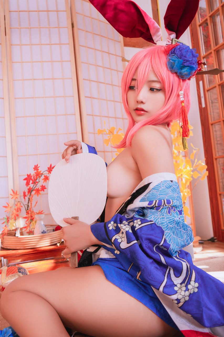 #Messie Huang   原神 八重神子 标签🏷 #巨乳 #美腿 #写真 - 写真摄影作品第10张照片，photo 47179