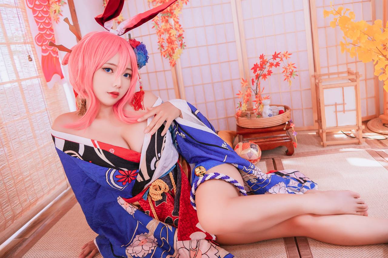 #Messie Huang No.039 – Yae Sakura Honkai Impact 3Rd [37P 178Mb] 标签🏷️#Cosplay #和服 #爆 - 写真摄影作品第27张照片，photo 33187