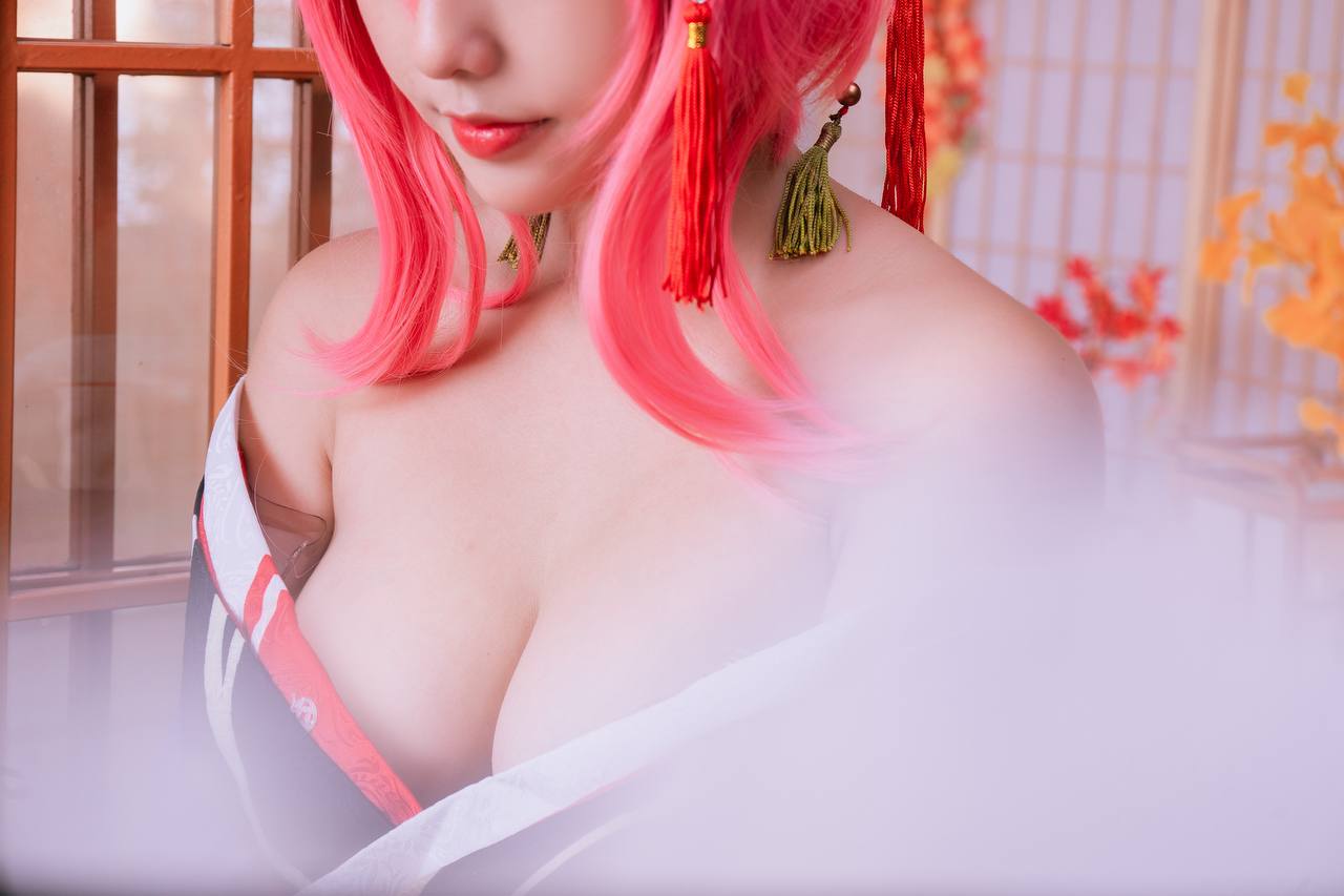 #Messie Huang No.039 – Yae Sakura Honkai Impact 3Rd [37P 178Mb] 标签🏷️#Cosplay #和服 #爆 - 写真摄影作品第22张照片，photo 33193