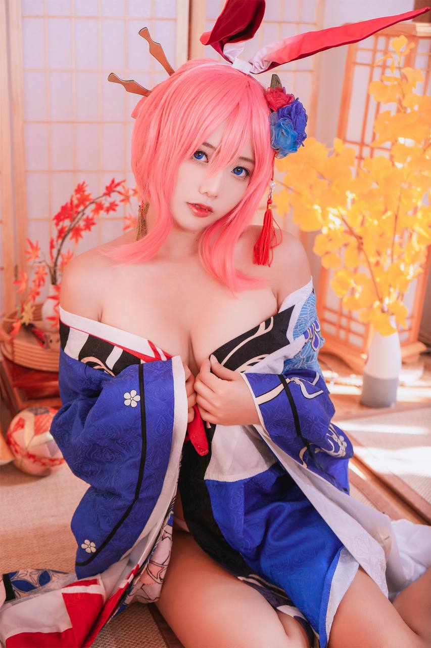 #Messie Huang No.039 – Yae Sakura Honkai Impact 3Rd [37P 178Mb] 标签🏷️#Cosplay #和服 #爆 - 写真摄影作品第20张照片，photo 33195