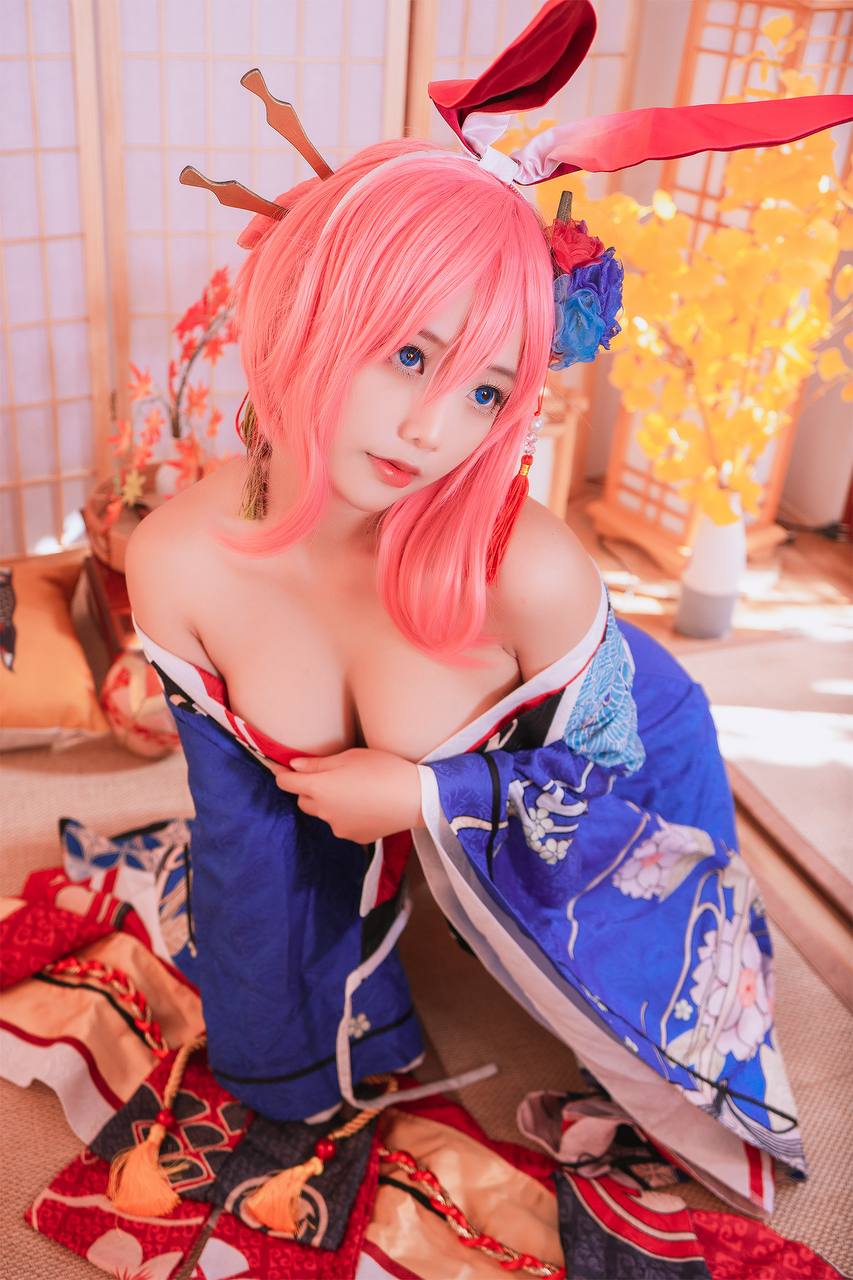 #Messie Huang No.039 – Yae Sakura Honkai Impact 3Rd [37P 178Mb] 标签🏷️#Cosplay #和服 #爆 - 写真摄影作品第19张照片，photo 33199