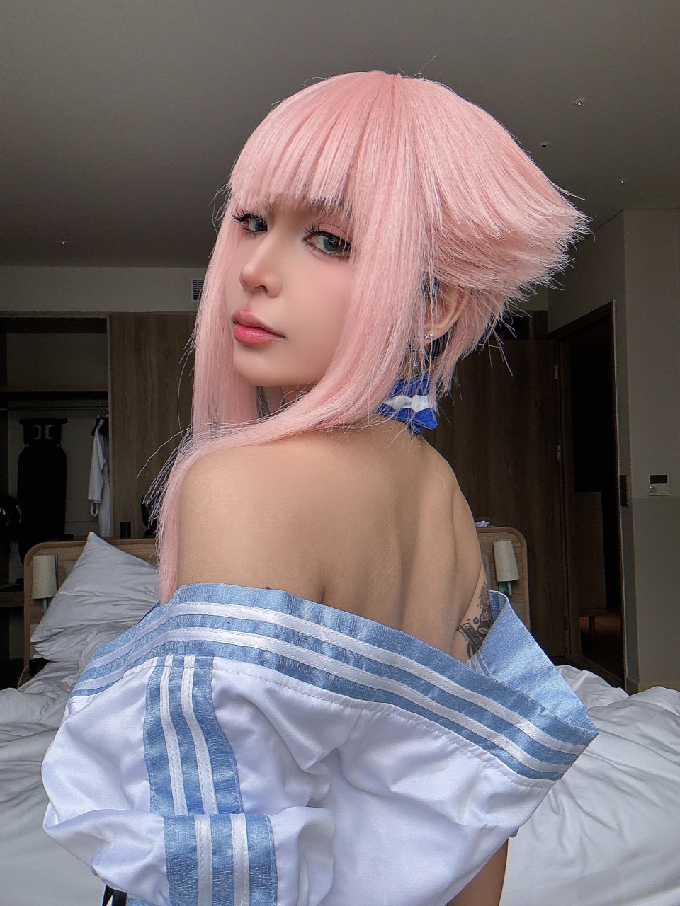 #Umeko J   街头霸王6 曼侬 标签🏷 #死库水 #泳池 #巨乳 - 写真摄影作品第22张照片，photo 47042