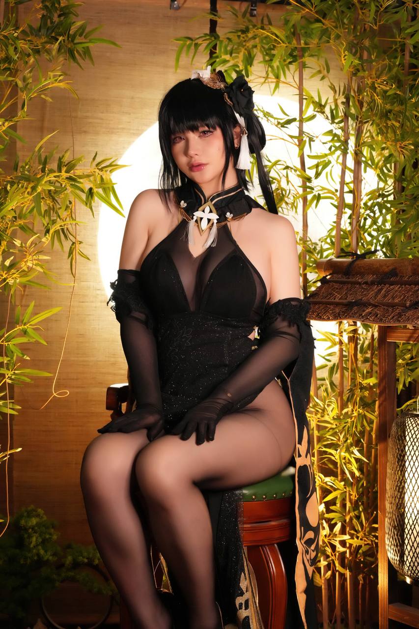 #前羽Rr No.046 – 碧蓝航线·镇海 [23P 308Mb] 标签🏷️#黑丝 #蜜桃臀 #巨乳 - 写真摄影作品第23张照片，photo 32912