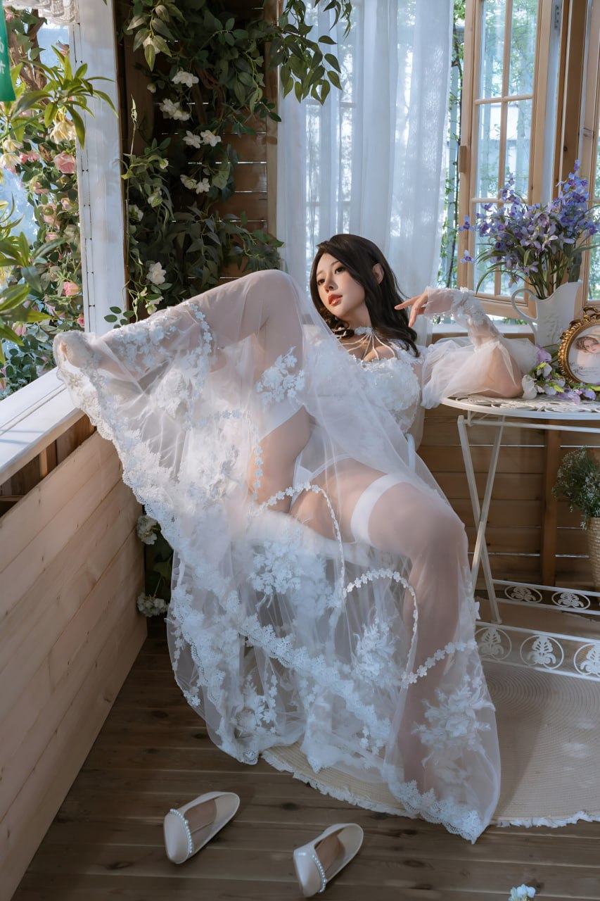 #奈汐酱Nice   下午茶 标签🏷 #御姐 #白丝 #写真 - 写真摄影作品第56张照片，photo 47210
