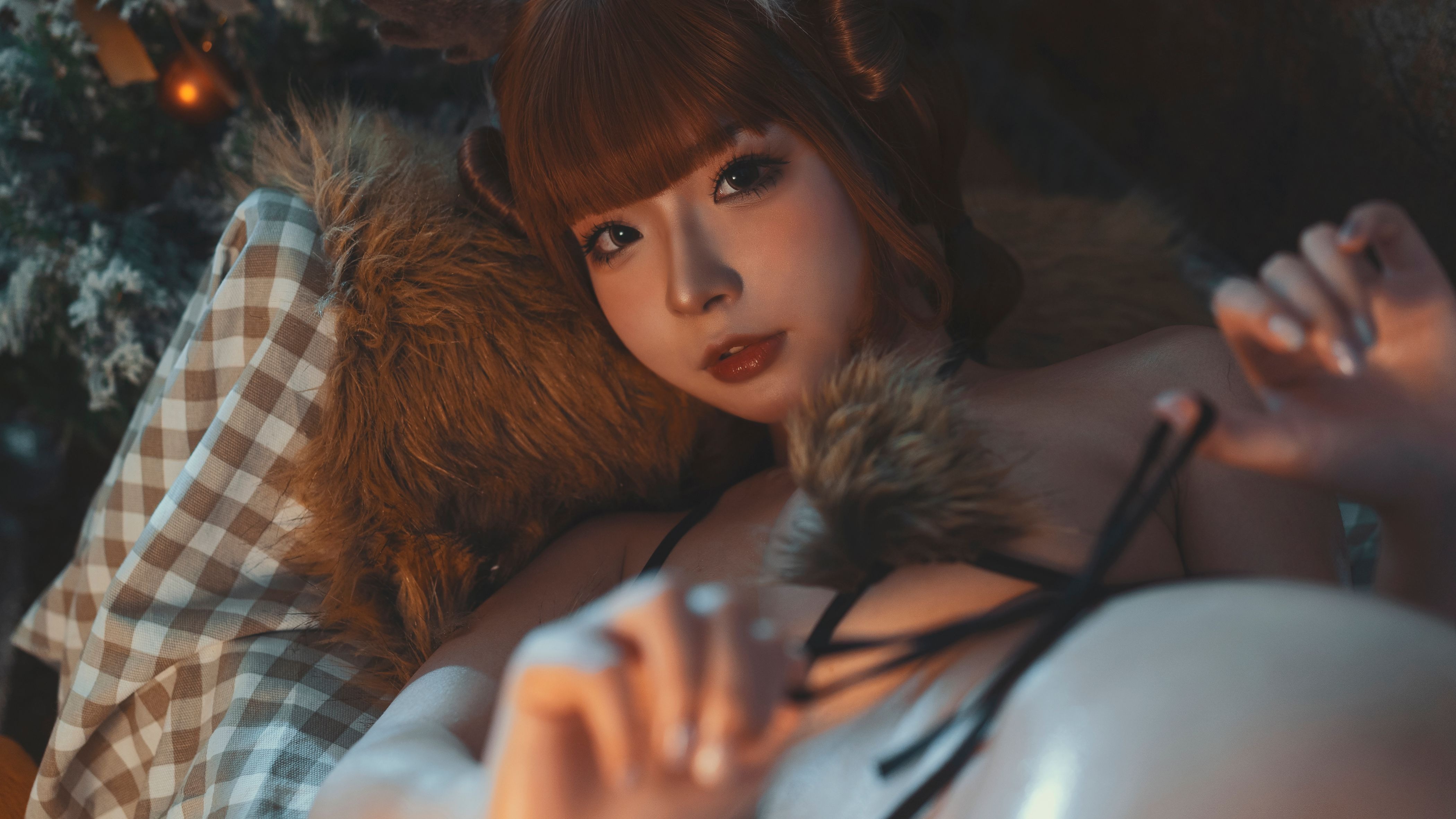 Yuuhui玉汇   圣诞麋鹿兽耳 [110P1V] - 写真摄影作品第34张照片，48000e5181f91abbe052e