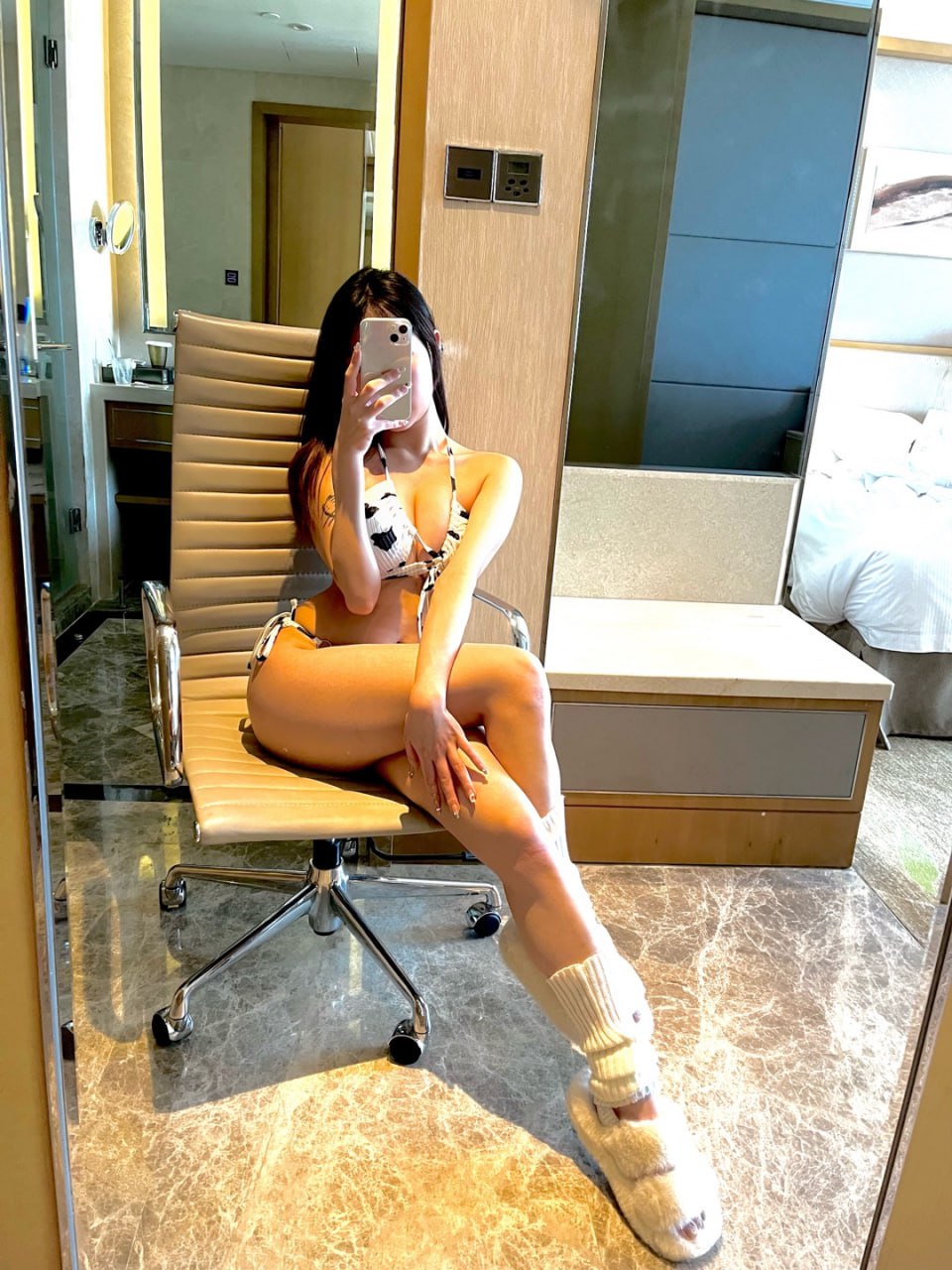 抖音20W粉 #小猫咪Ck 微密圈No.012期 奶牛内衣【16P】 - 写真摄影作品第16张照片，photo 138897