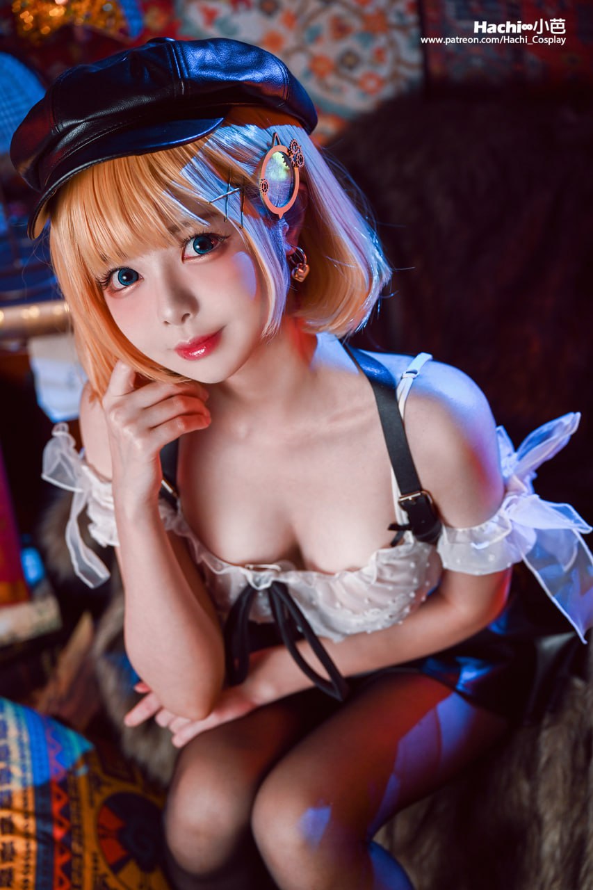 #Hachi小芭   Hololive 阿米莉亚·华生 标签🏷 #黑丝 #巨乳 #Cosplay - 写真摄影作品第24张照片，photo 47640