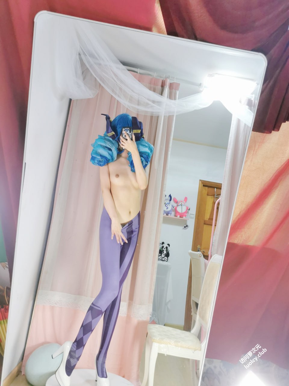 #沐沐酱   新作 格温 标签🏷 #萝莉 #Cosplay #福利姬 - 写真摄影作品第59张照片，photo 47572