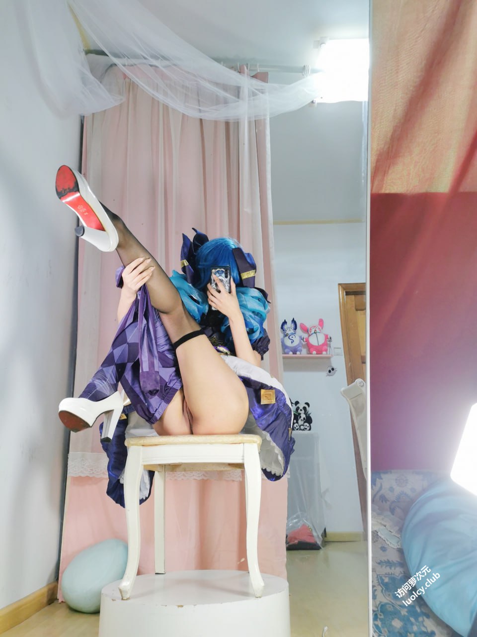 #沐沐酱   新作 格温 标签🏷 #萝莉 #Cosplay #福利姬 - 写真摄影作品第39张照片，photo 47590