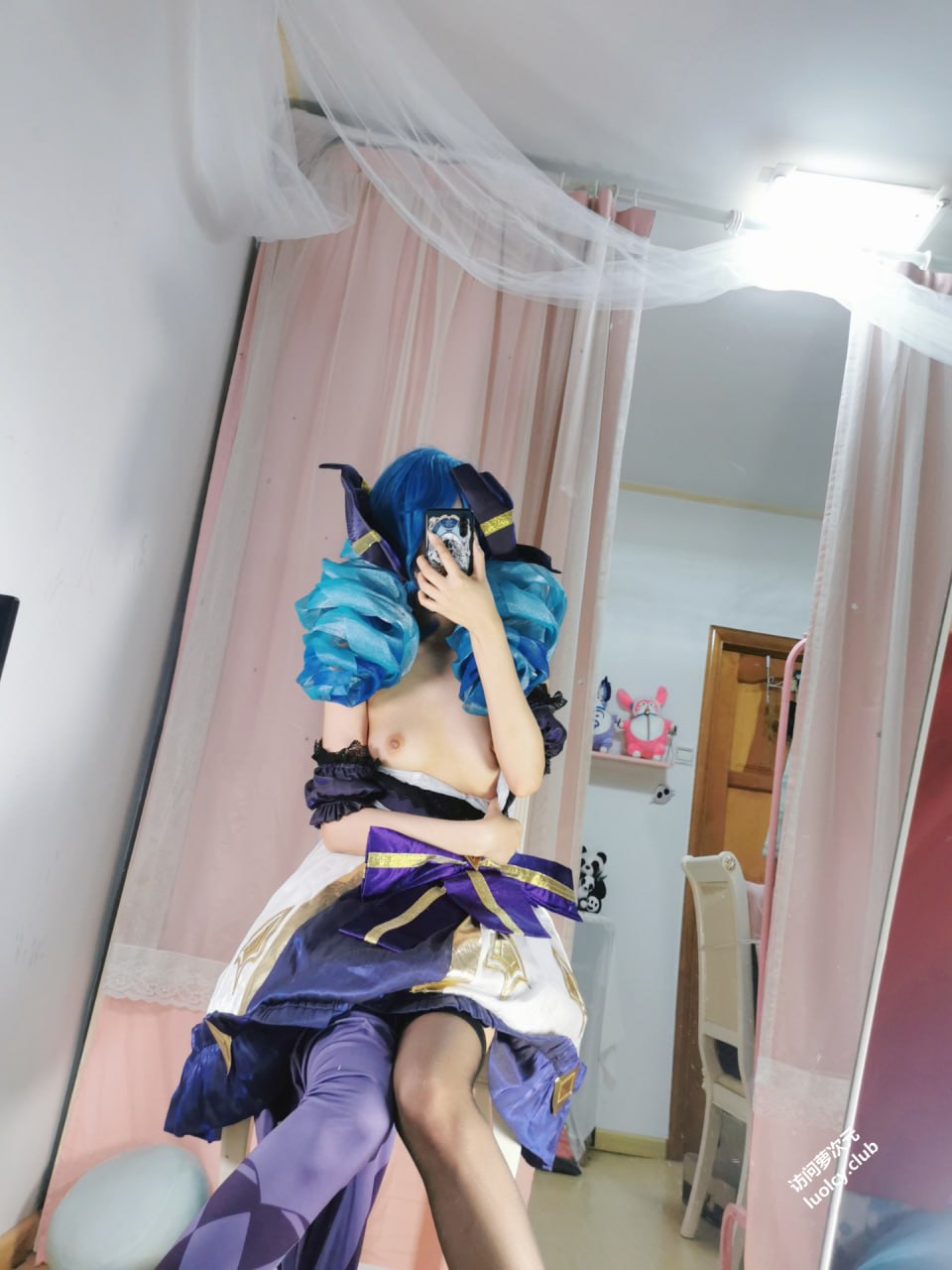 #沐沐酱   新作 格温 标签🏷 #萝莉 #Cosplay #福利姬 - 写真摄影作品第38张照片，photo 47591