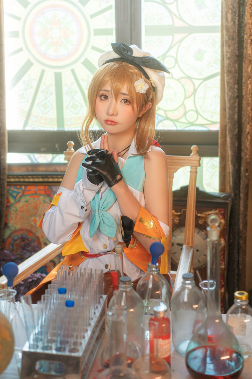 #爆机少女喵小吉   莱莎的炼金工房2 标签🏷 #黑丝 #萝莉 #福利姬 - 写真摄影作品第69张照片，photo 47786