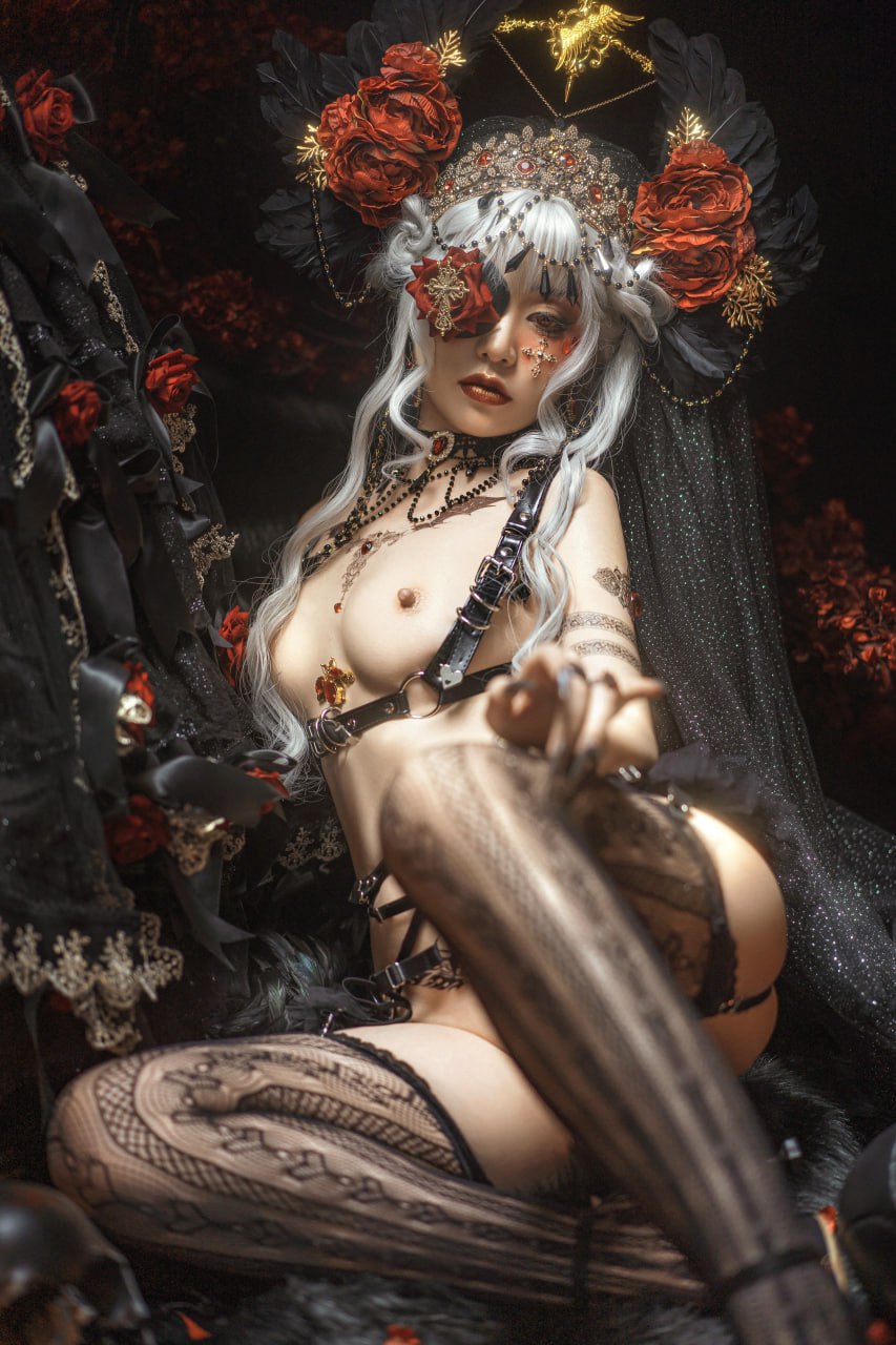 #爆机少女喵小吉   鸦 标签🏷 #白虎 #粉嫩 #福利姬 - 写真摄影作品第27张照片，photo 47756