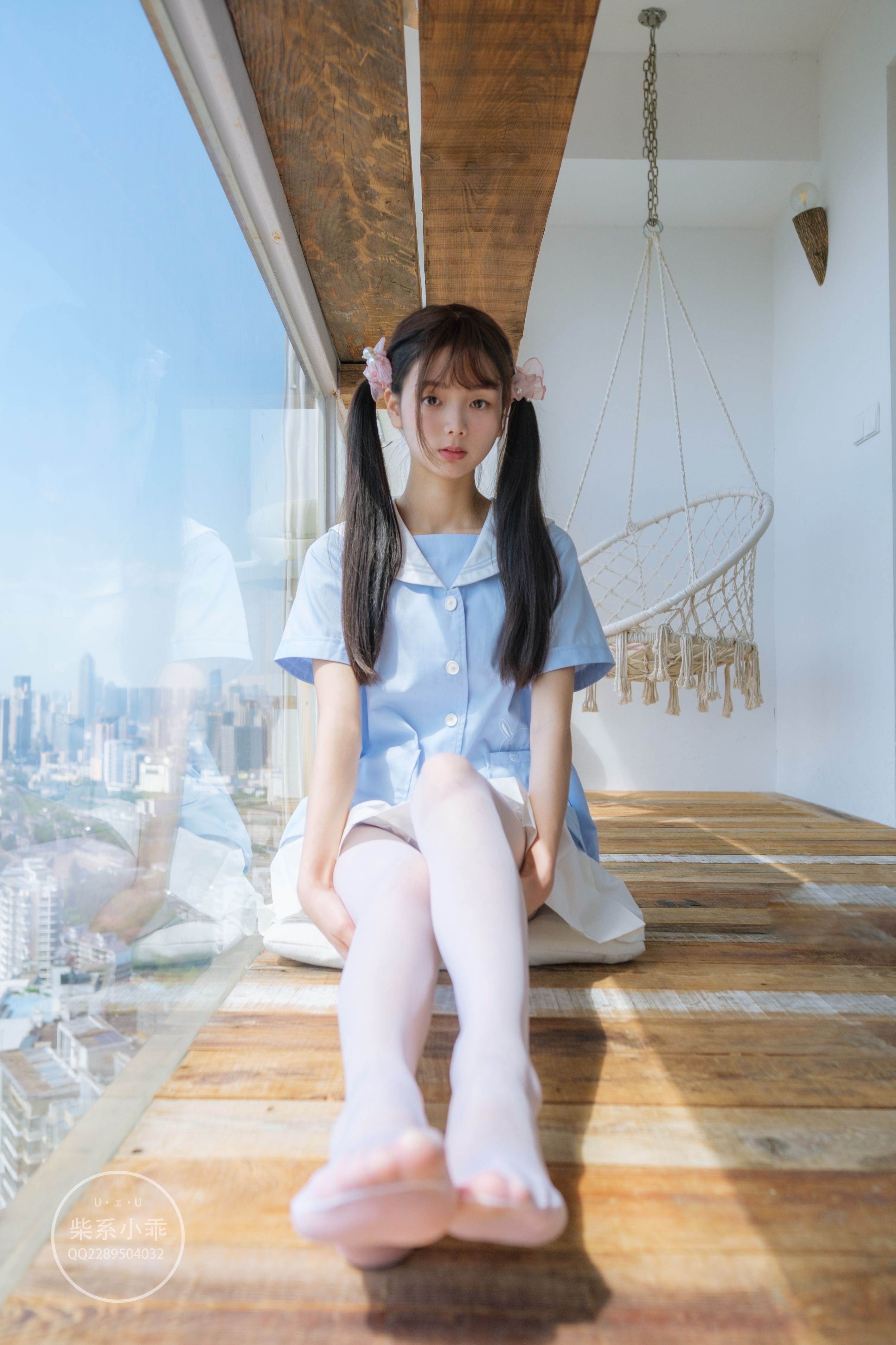 [稚乖画册] 赤西夜夜   晴空01 白丝双马尾Jk [79P] - 写真摄影作品第45张照片，1af634355b34d8eb7a69c