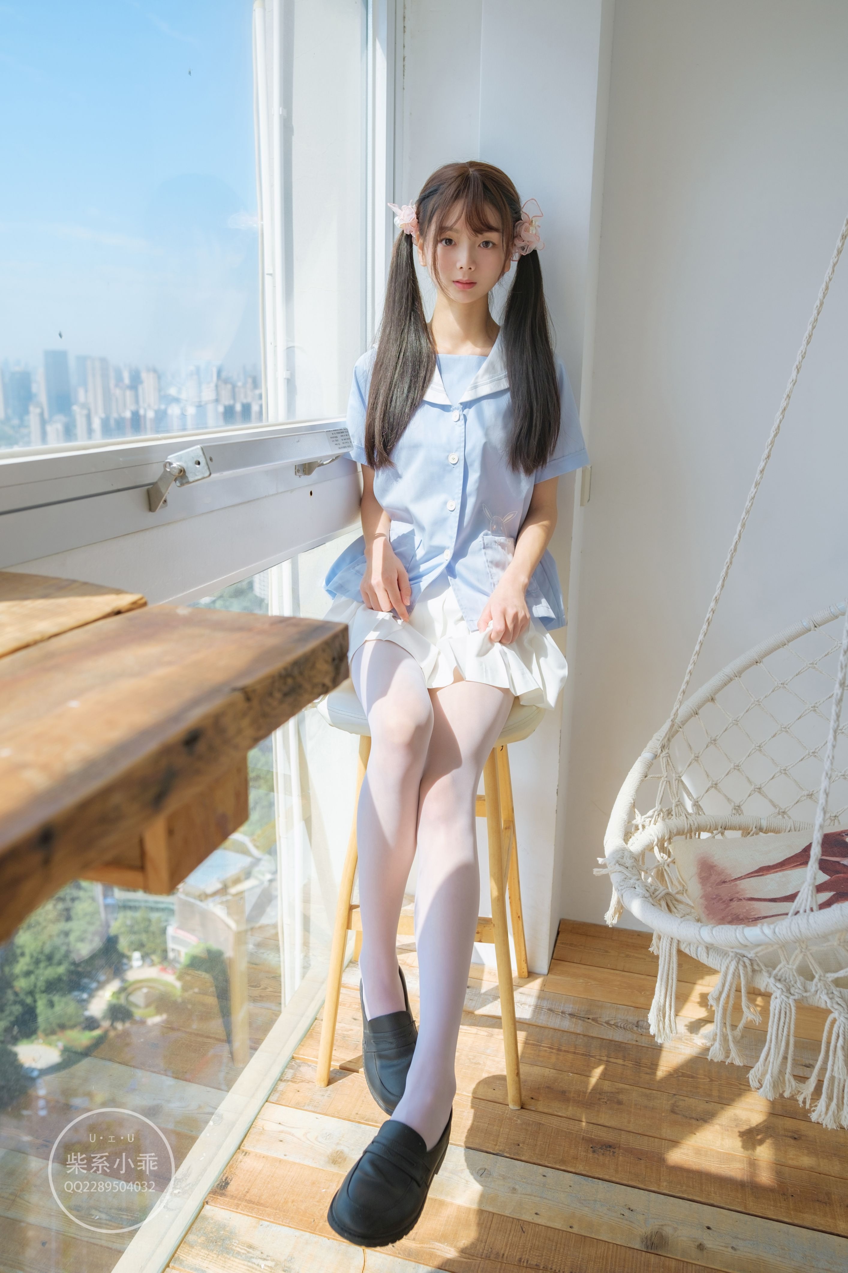 [稚乖画册] 赤西夜夜   晴空01 白丝双马尾Jk [79P] - 写真摄影作品第71张照片，2e234debe4fd5574dce69