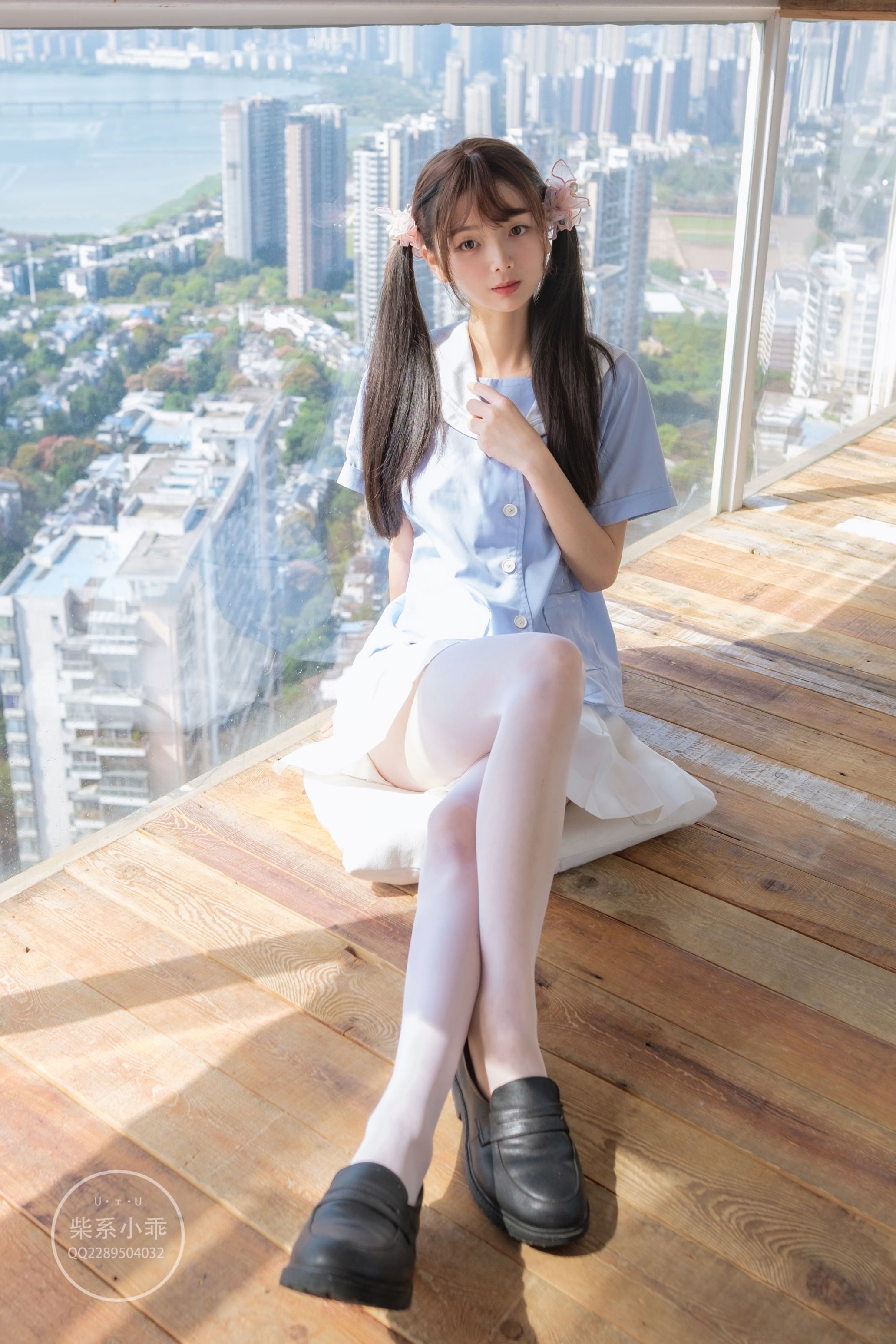 [稚乖画册] 赤西夜夜   晴空01 白丝双马尾Jk [79P] - 写真摄影作品第68张照片，7a3320f74534d7537834c