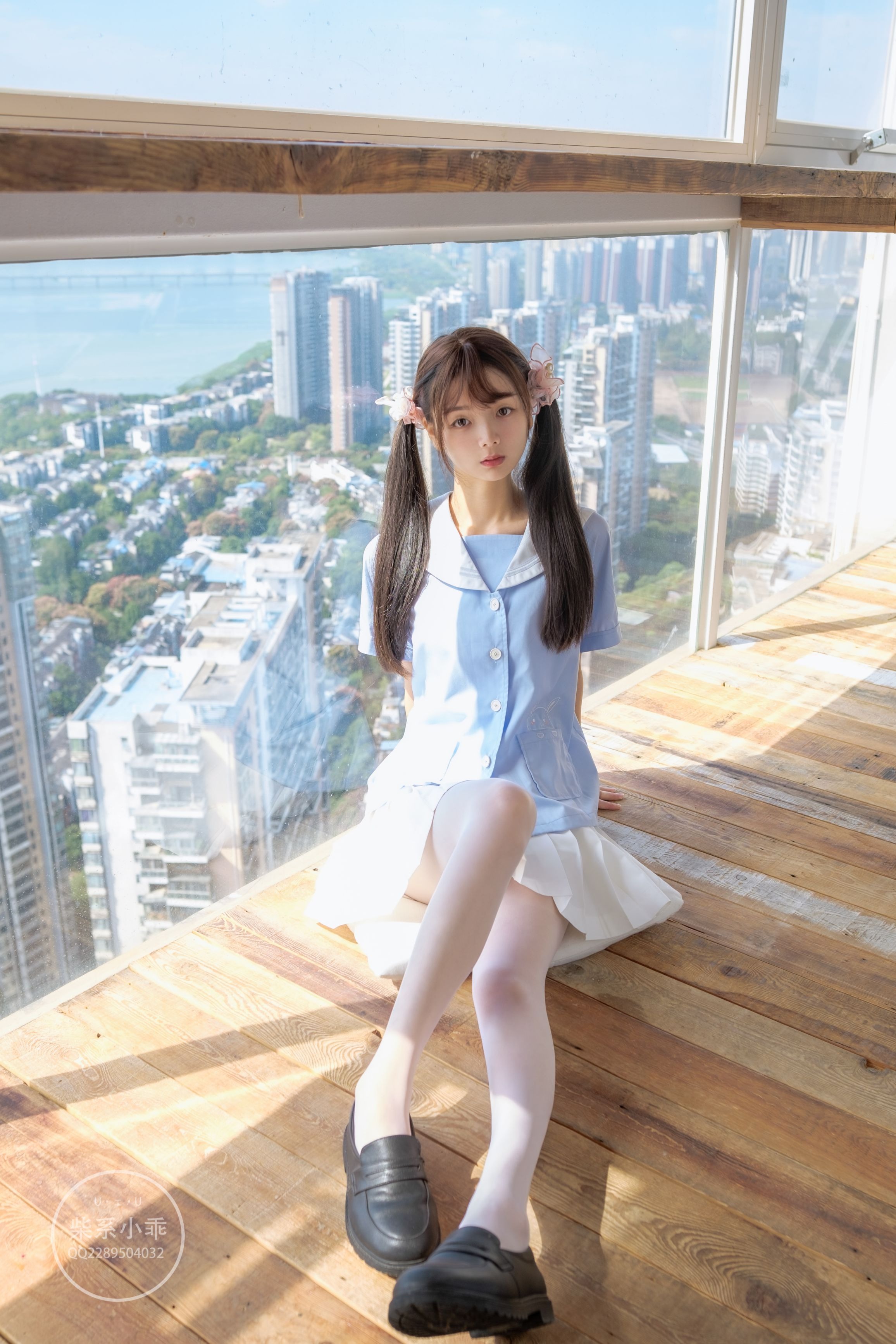 [稚乖画册] 赤西夜夜   晴空01 白丝双马尾Jk [79P] - 写真摄影作品第64张照片，7e6eae11b9968652da1cb