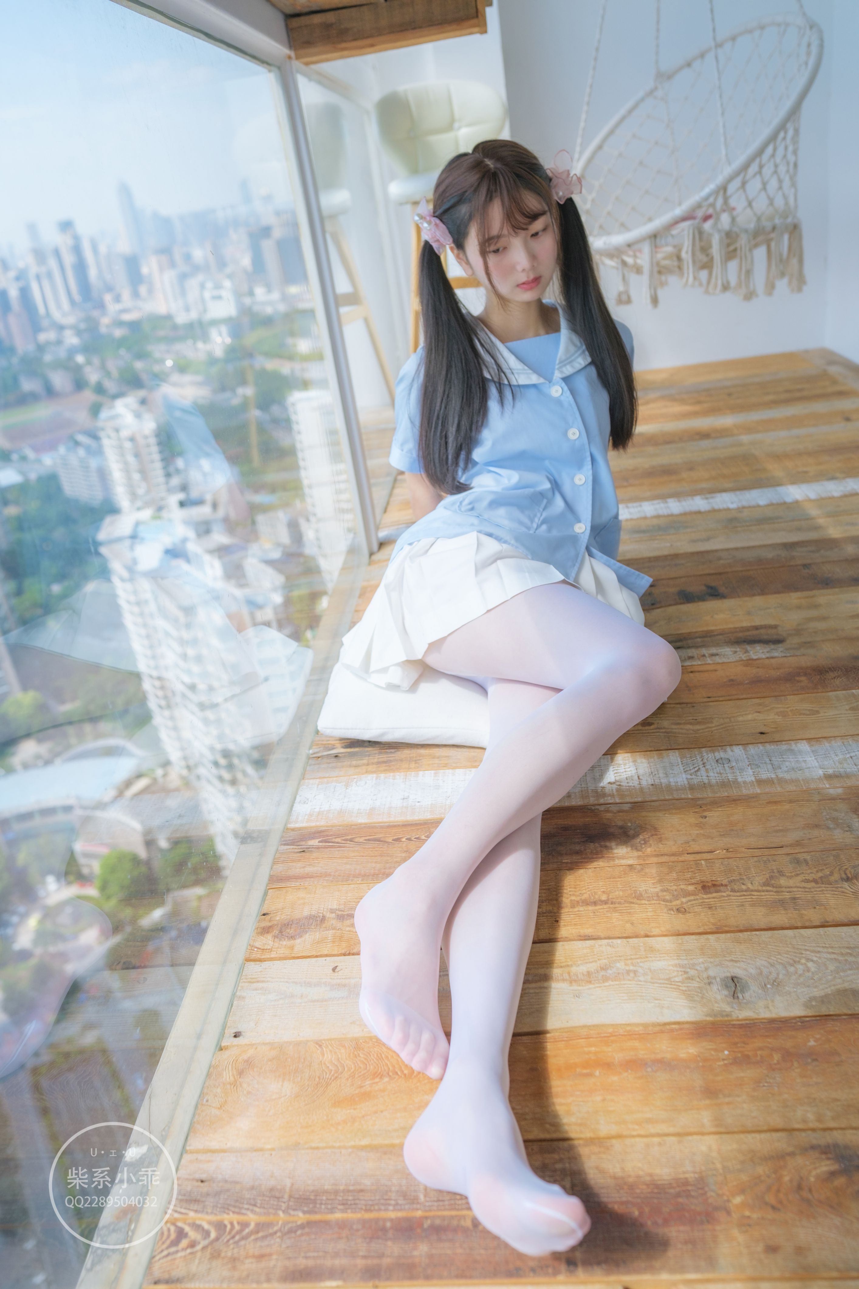 [稚乖画册] 赤西夜夜   晴空01 白丝双马尾Jk [79P] - 写真摄影作品第42张照片，adfcf699f3865d4914b50