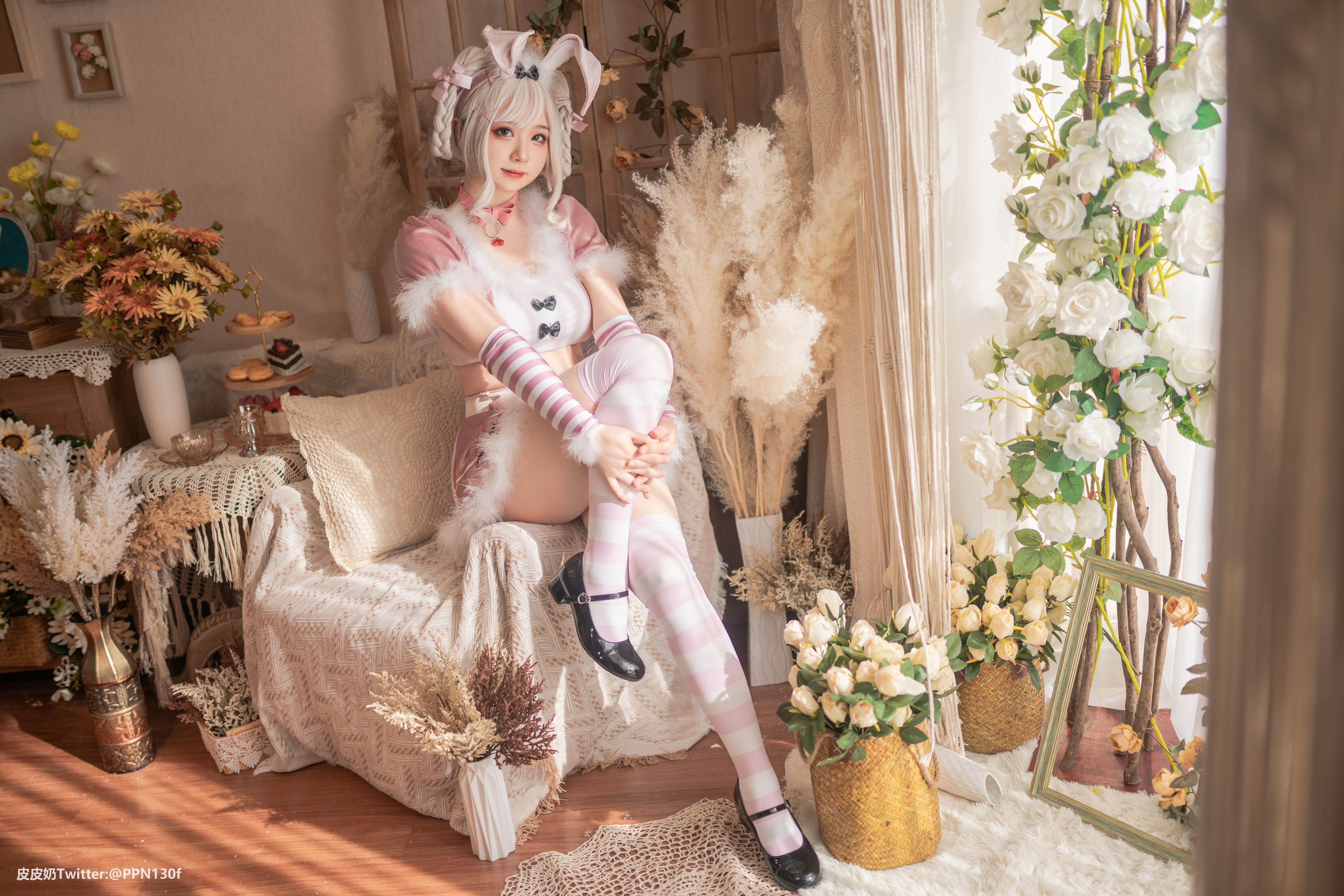 皮皮奶可可爱了啦 - Vol.27 粉色兔兔 - 写真摄影作品第48张照片，6670e50509bb89596a85b