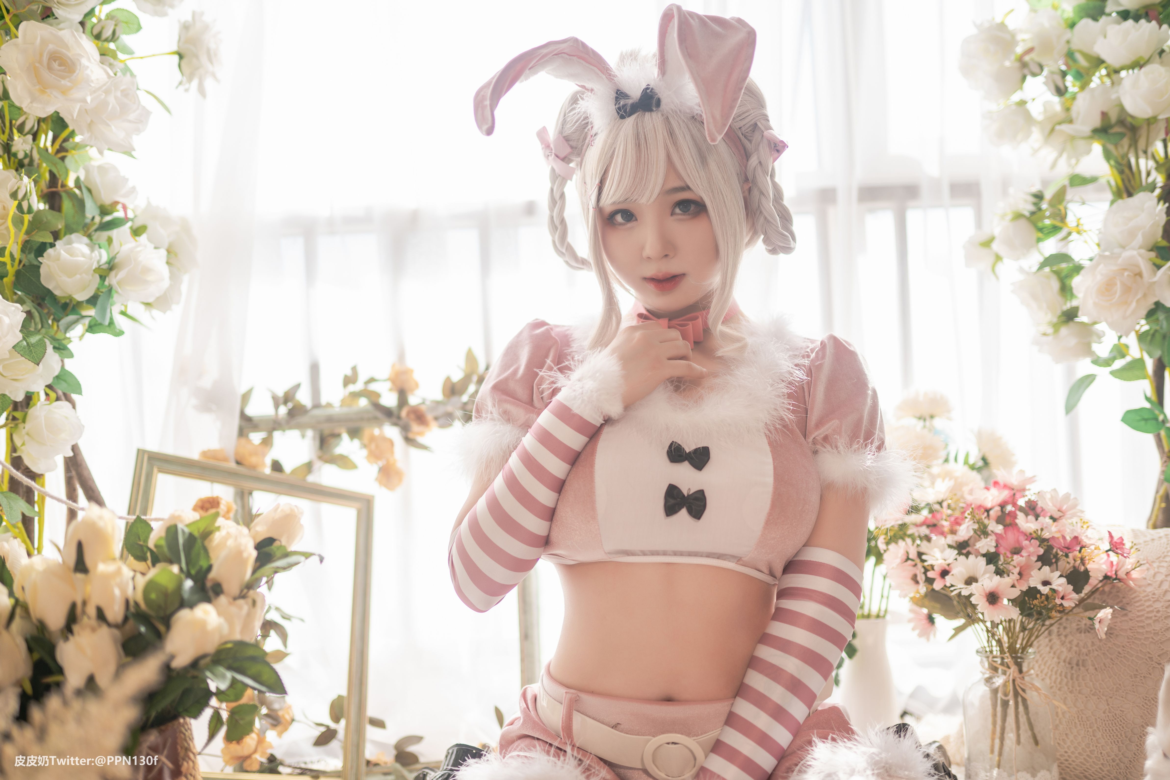 皮皮奶可可爱了啦 - Vol.27 粉色兔兔 - 写真摄影作品第22张照片，b8bfb8b0d0831a97e3f4c