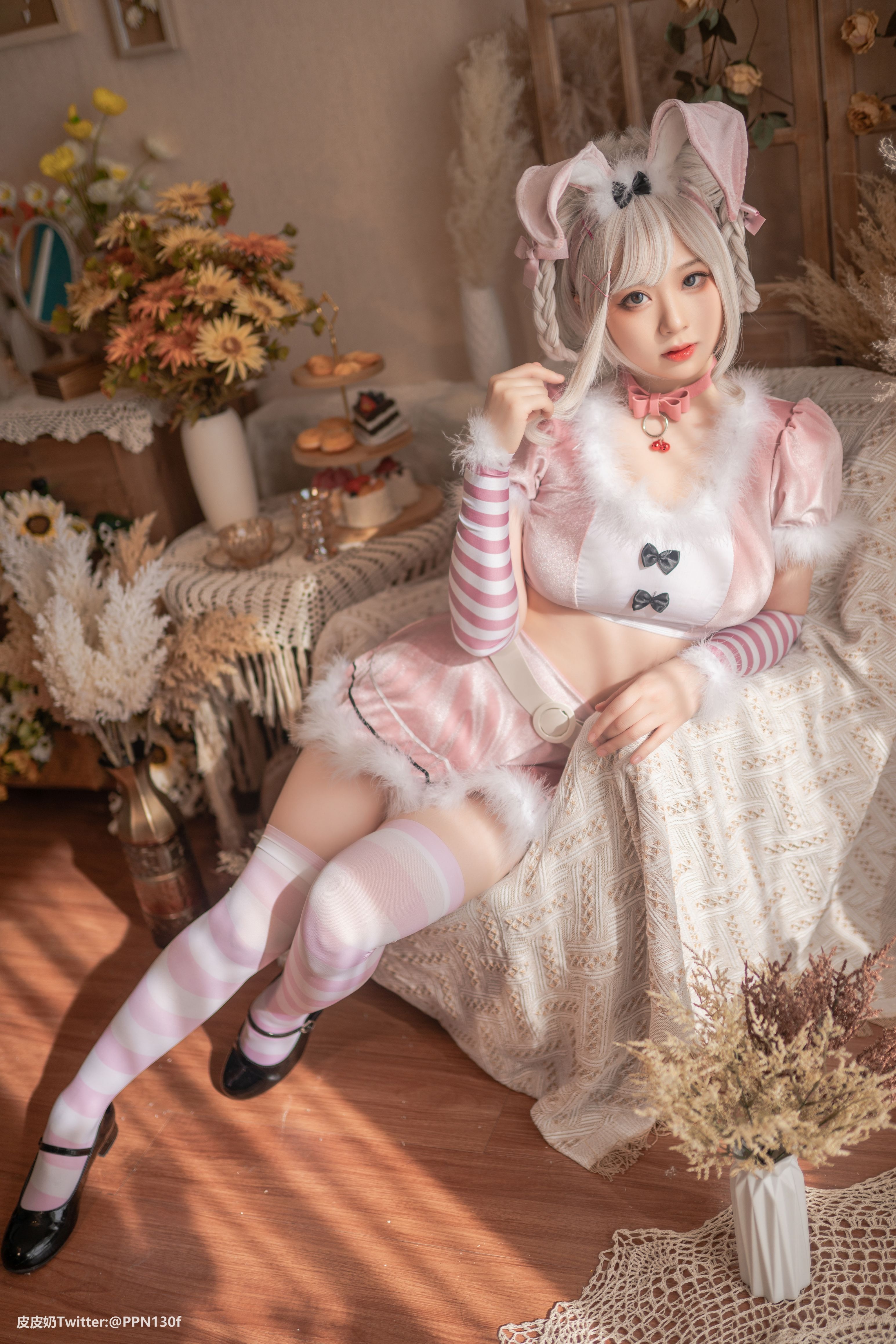 皮皮奶可可爱了啦 - Vol.27 粉色兔兔 - 写真摄影作品第15张照片，cf5d27583377f85ca114d
