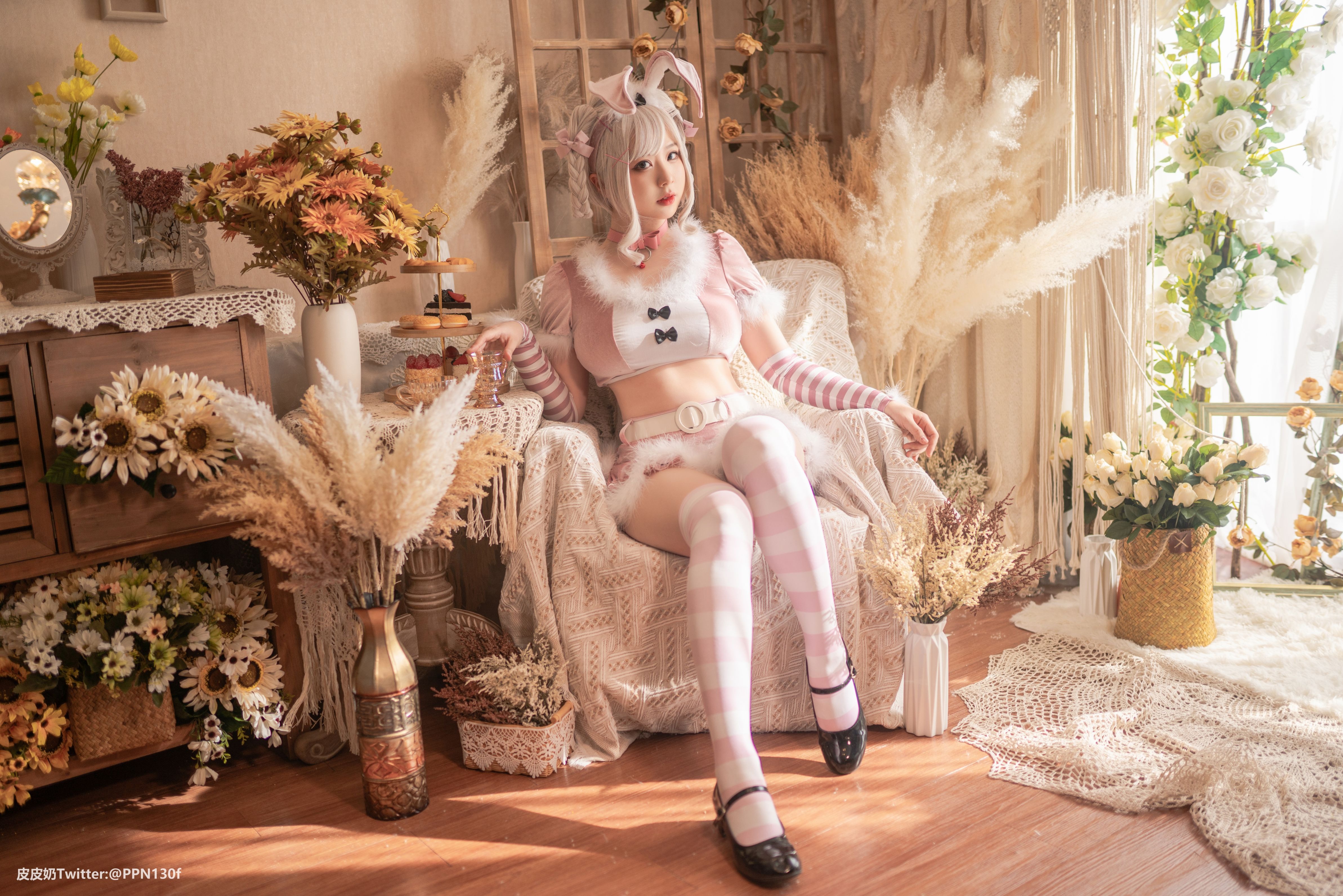 皮皮奶可可爱了啦 - Vol.27 粉色兔兔 - 写真摄影作品第14张照片，d025ddffac3e1cd868445