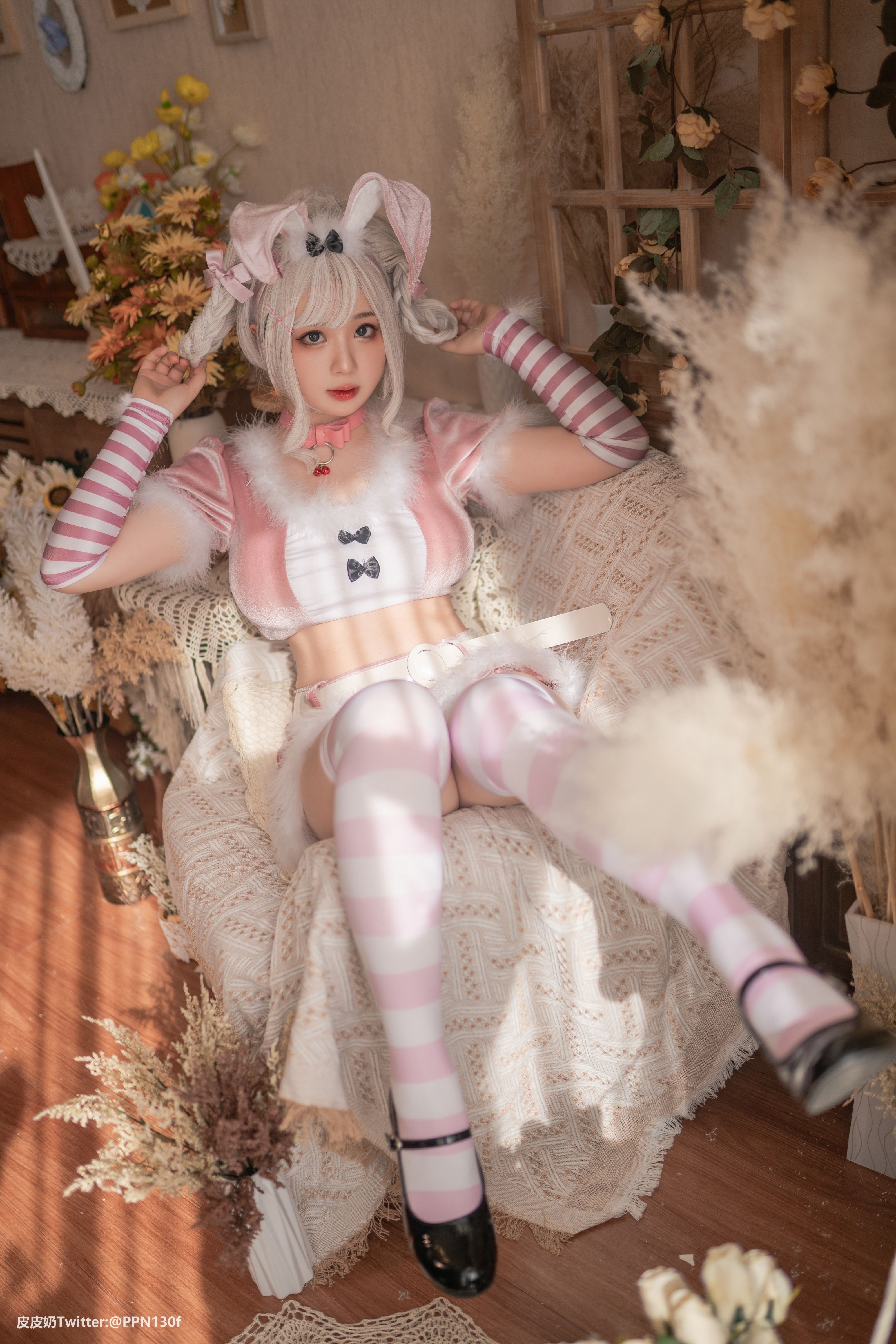 皮皮奶可可爱了啦 - Vol.27 粉色兔兔 - 写真摄影作品第12张照片，d58673164ebea7bb3e657