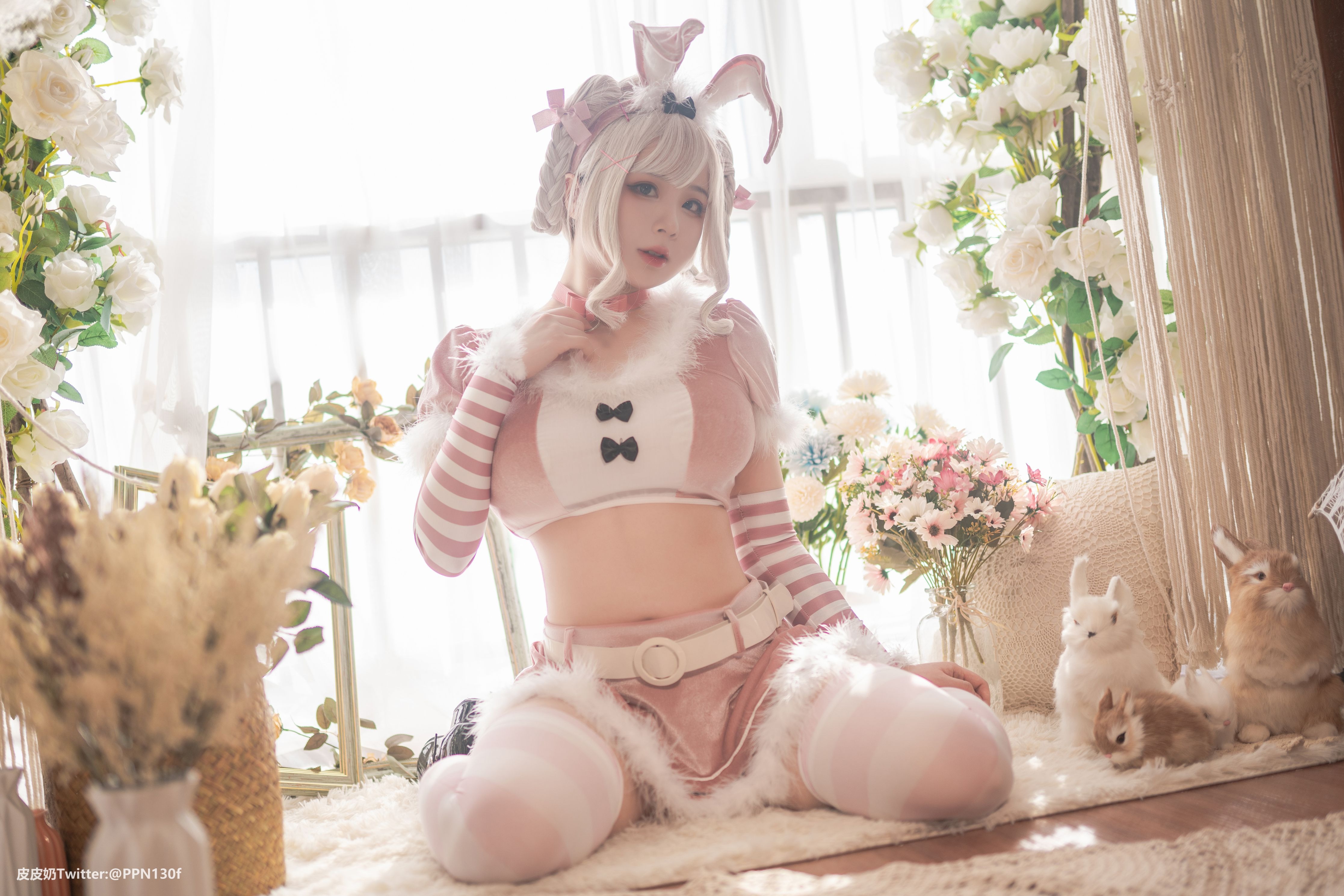 皮皮奶可可爱了啦 - Vol.27 粉色兔兔 - 写真摄影作品第11张照片，d9270e8d2586592beaba9