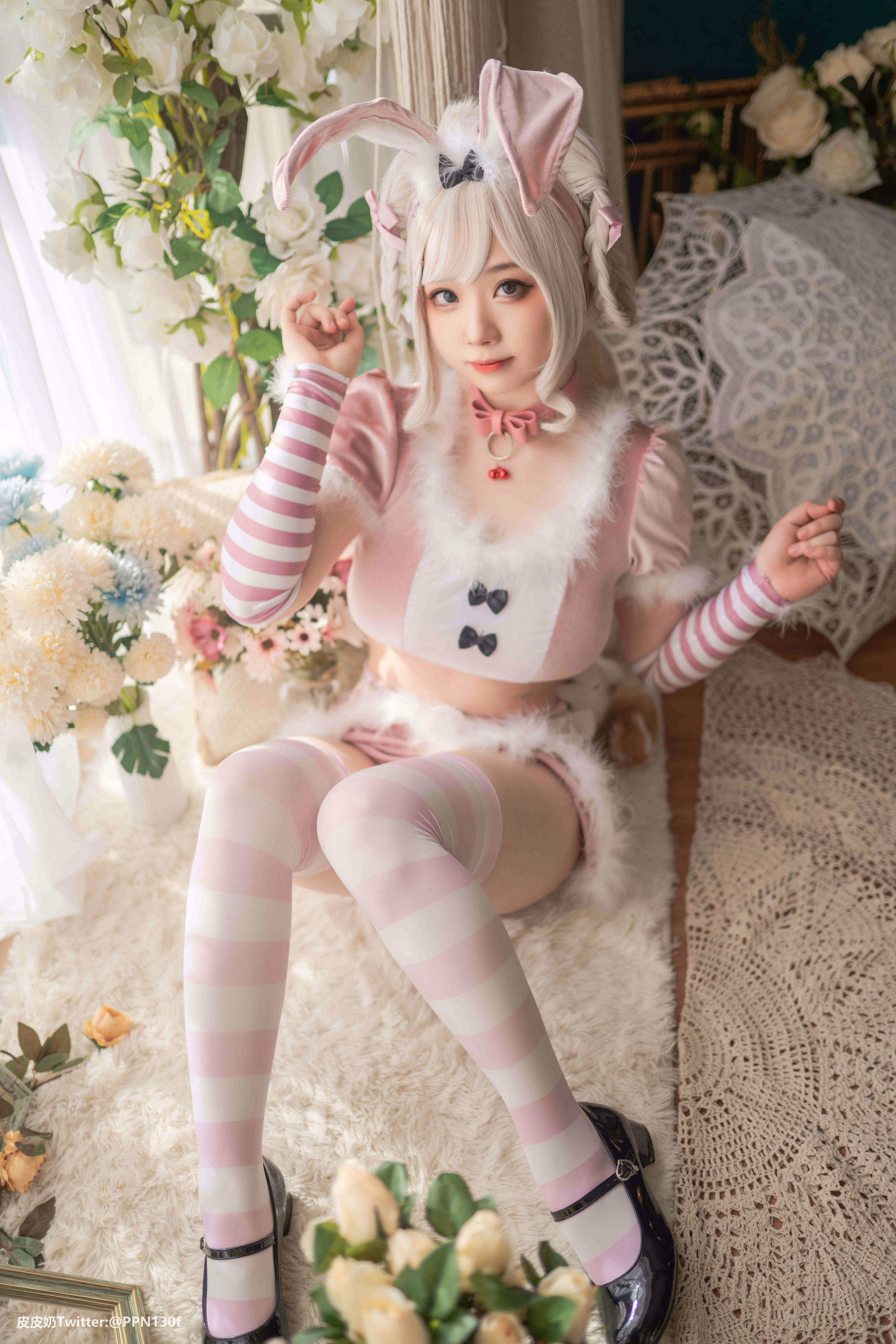 皮皮奶可可爱了啦 - Vol.27 粉色兔兔 - 写真摄影作品第9张照片，d9f737783b06b16d39b32
