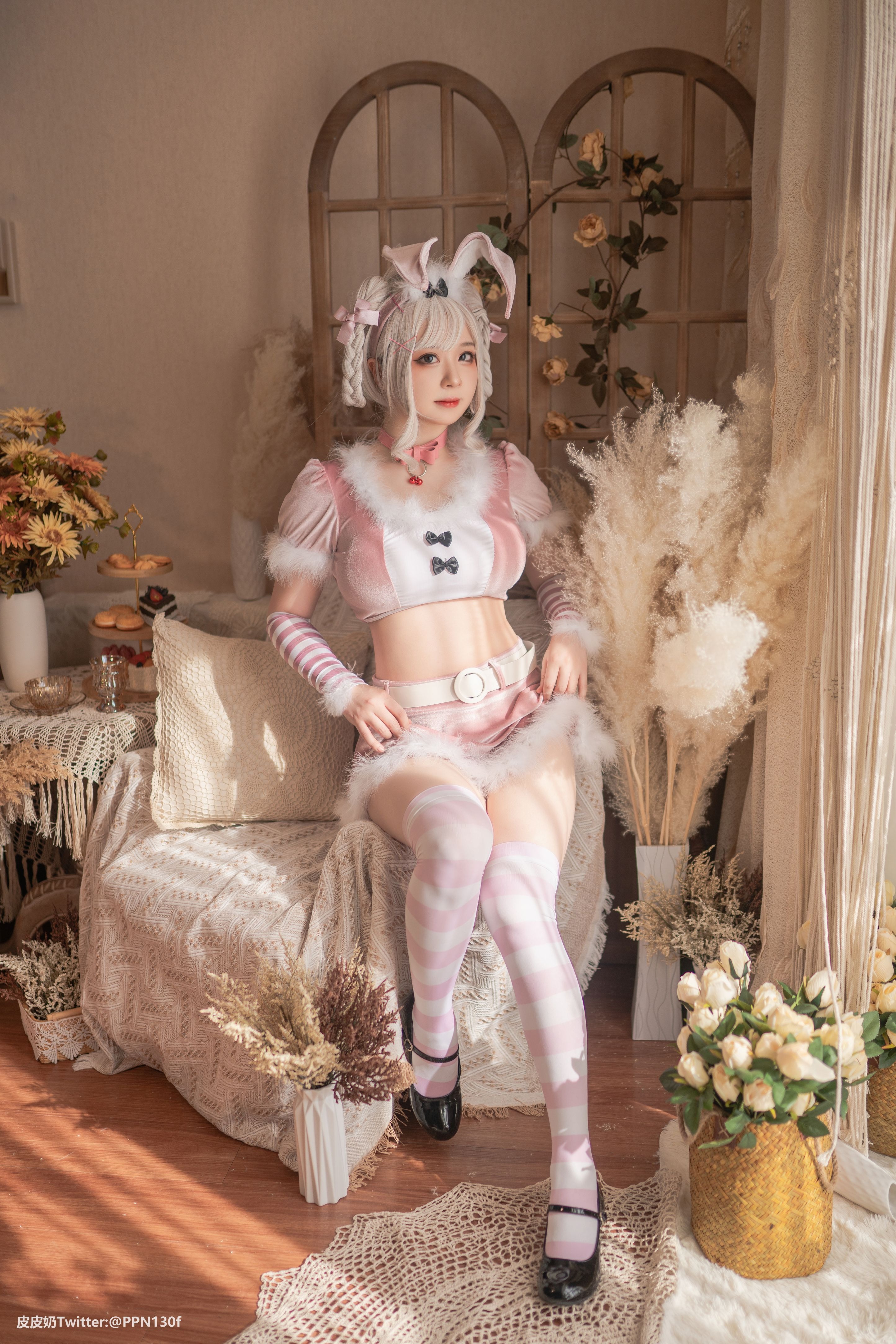 皮皮奶可可爱了啦 - Vol.27 粉色兔兔 - 写真摄影作品第3张照片，f0d7f38e8d88cef9cba9a