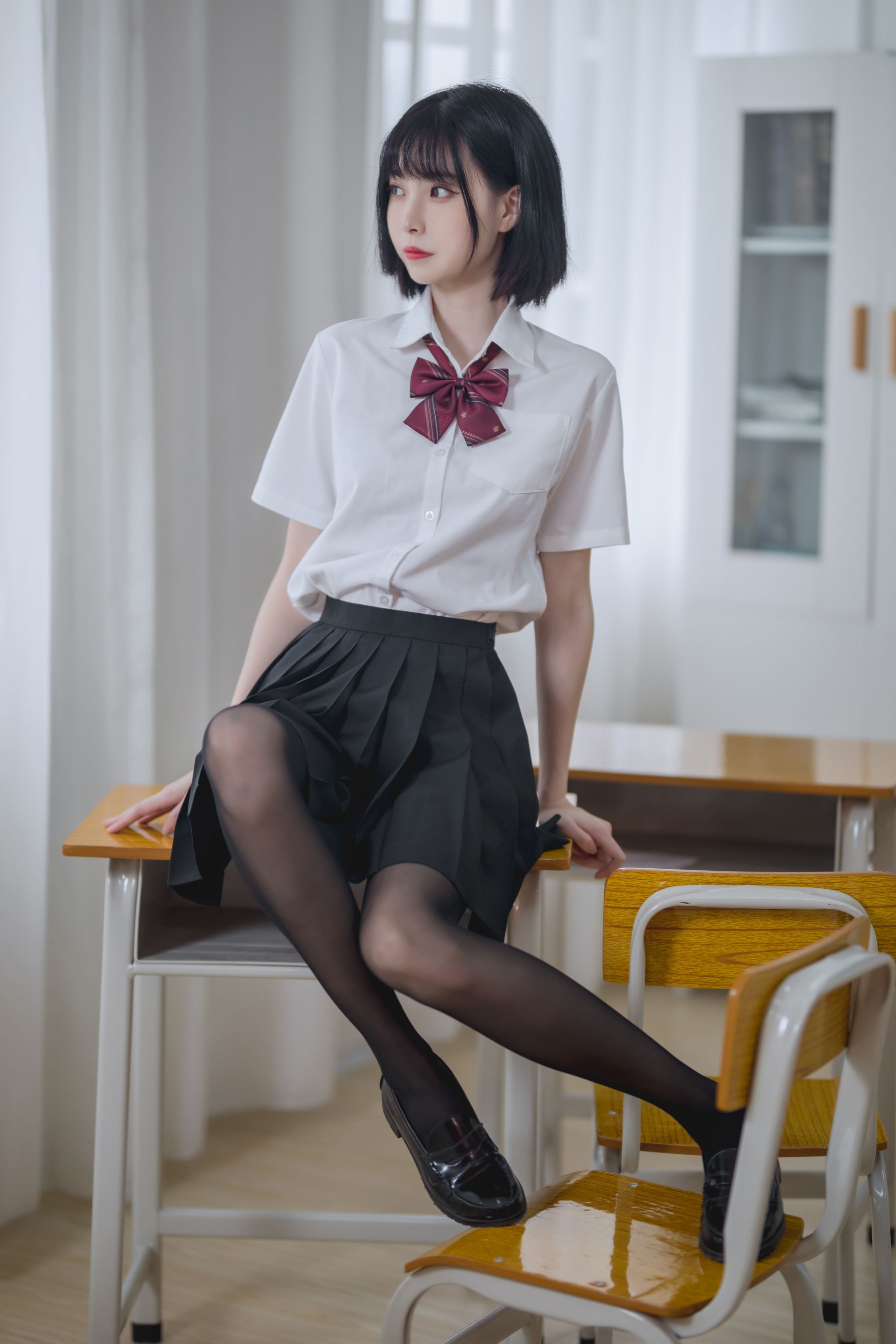 许岚 - 教室jk黑丝 - 写真摄影作品第26张照片，5897583f7a7a95330fde1