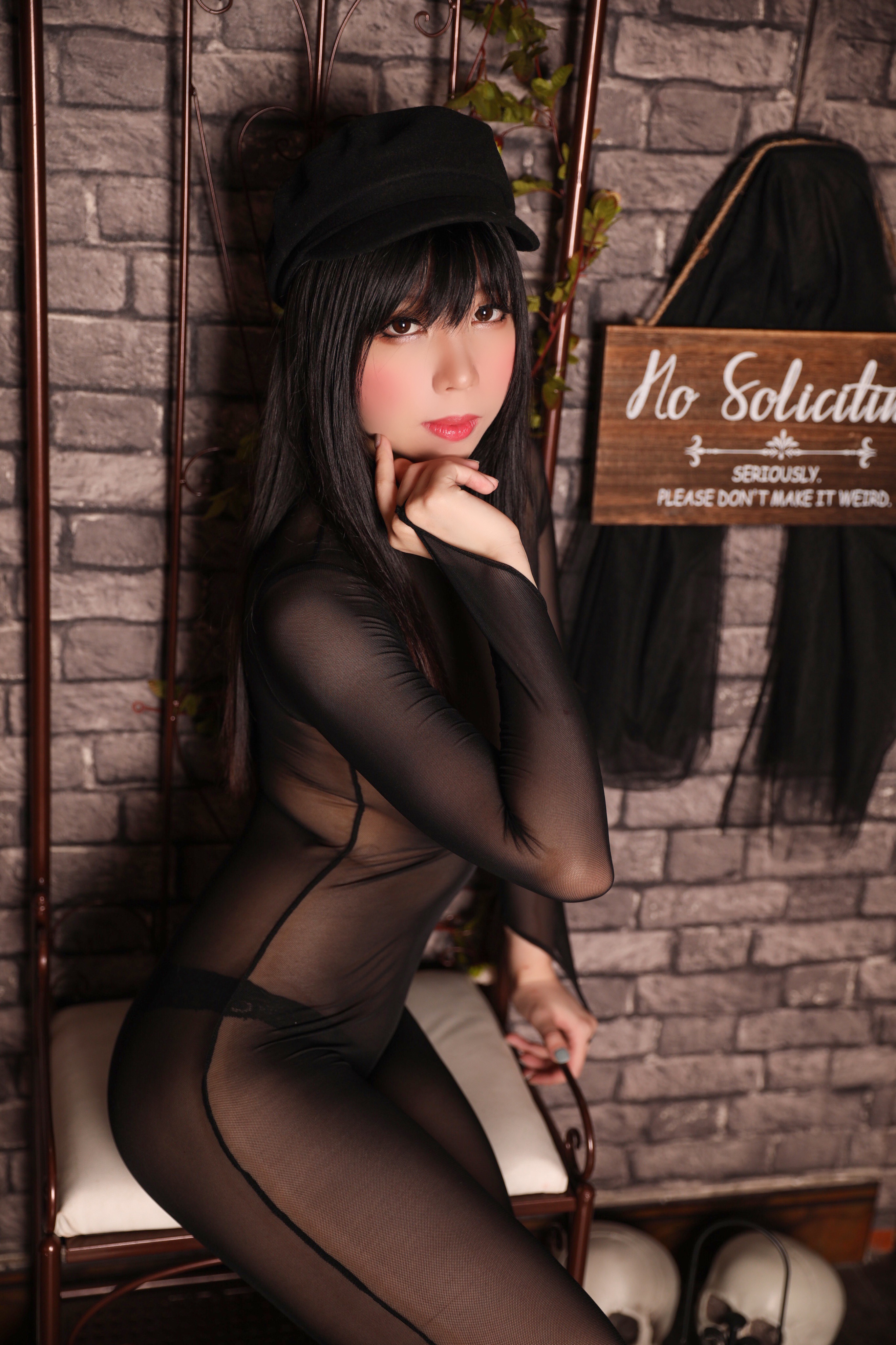鹿野希 - Vol.03 黑丝套装 - 写真摄影作品第51张照片，adc0daf1f3cbf85b900c3