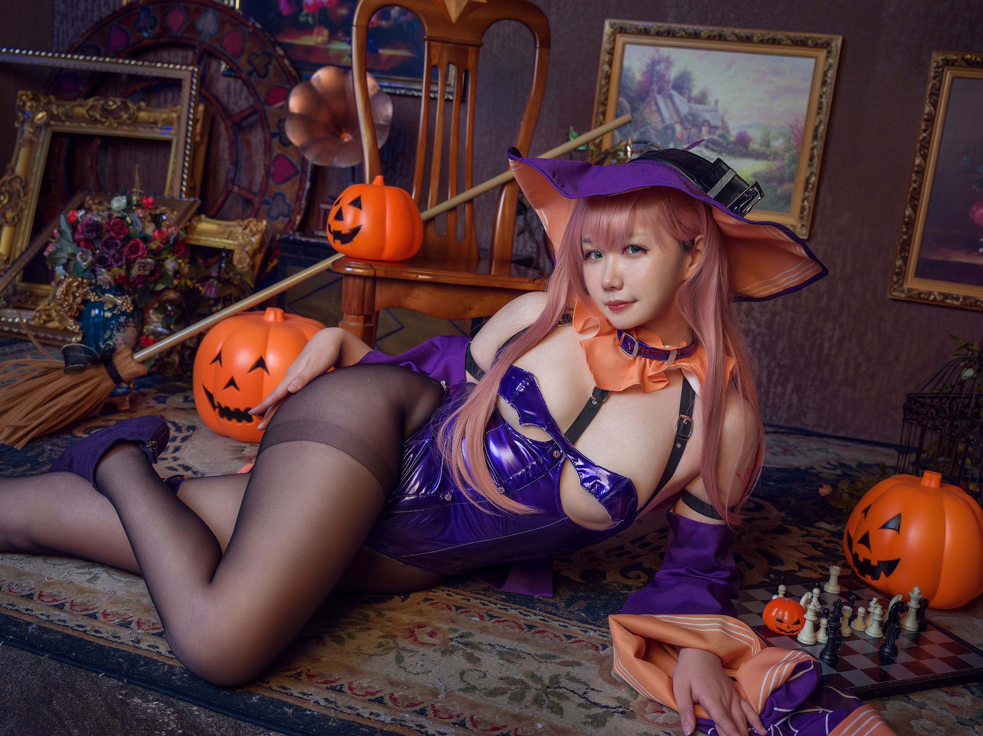 Makachan 麻花麻花酱   Memphis Halloween (Azur Lane) [40P] - 写真摄影作品第4张照片，ef68aef483ae45b8f920b